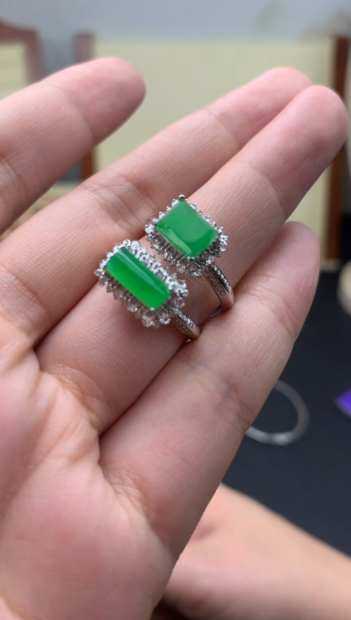 【闪购商品】定制翡翠18K金镶嵌多样性发其一/备注