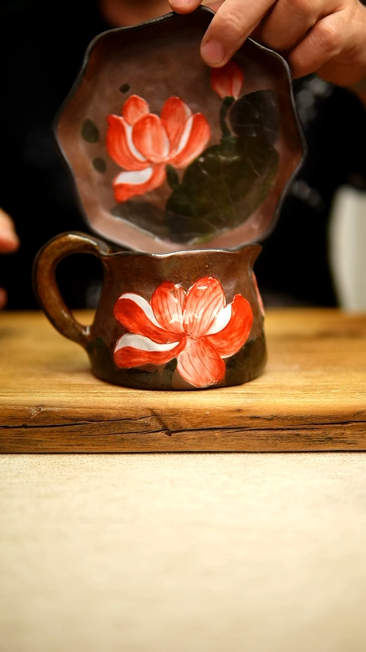 @@陶园瓷舍@@纯手工手绘@高温釉下彩