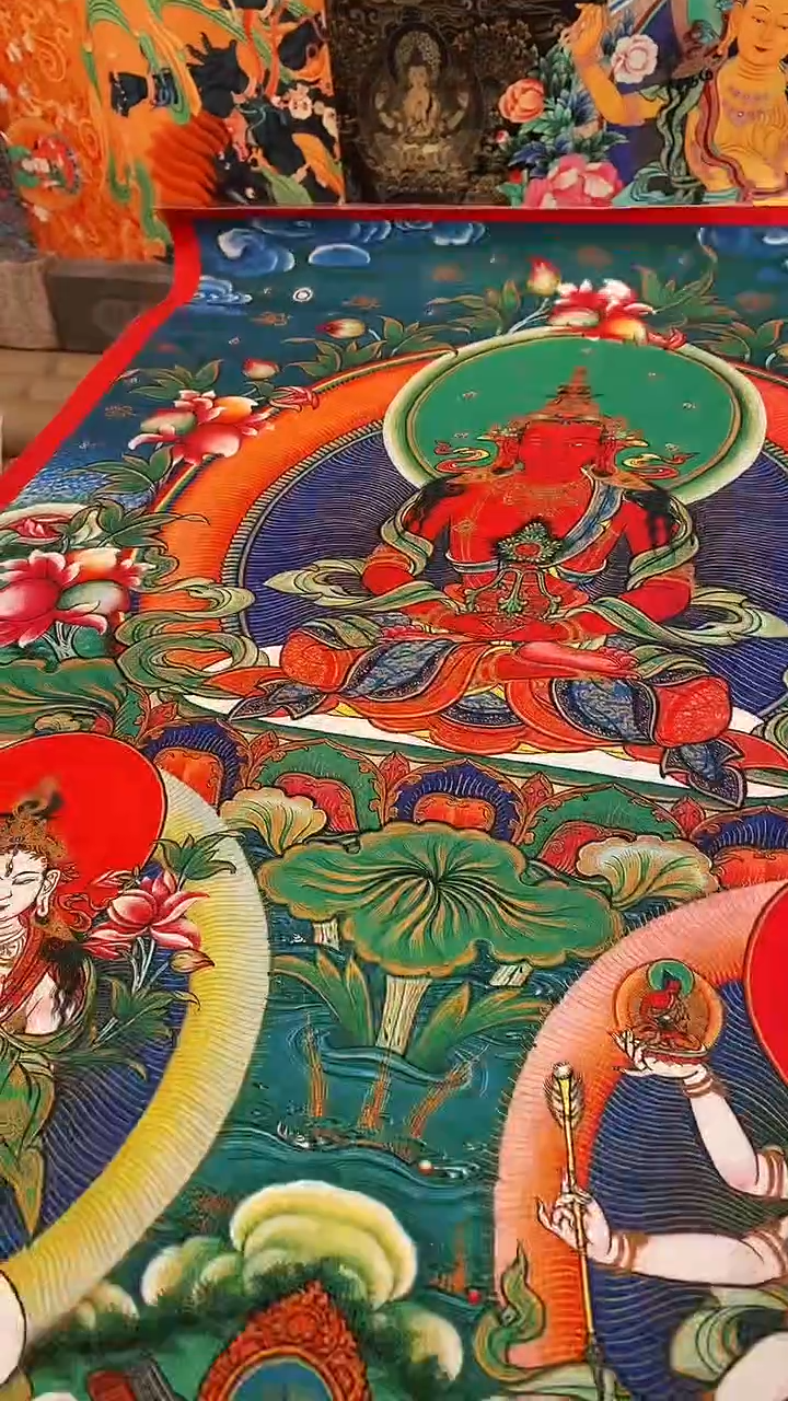 装裱画精美唐卡tk16016