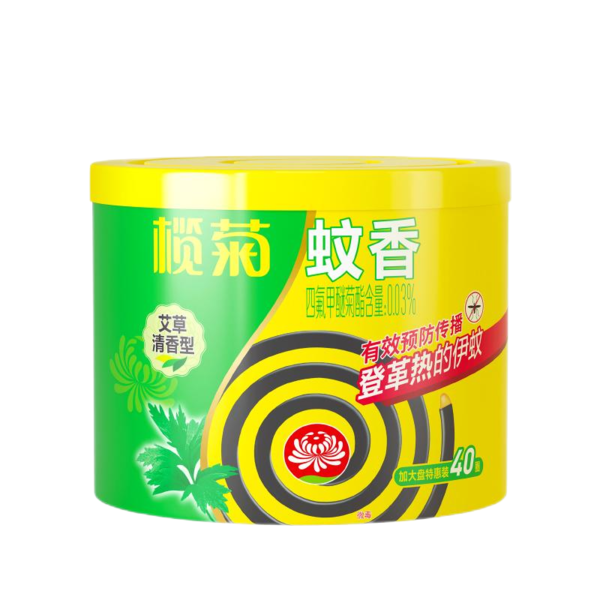 榄菊艾草型蚊香塑料筒装大盘 40单圈