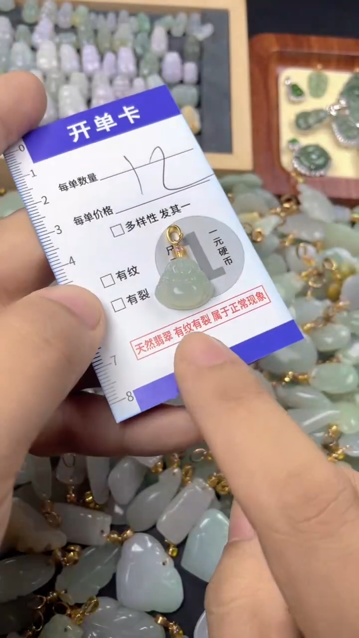 颈饰未镶嵌翡翠天然A货翡翠