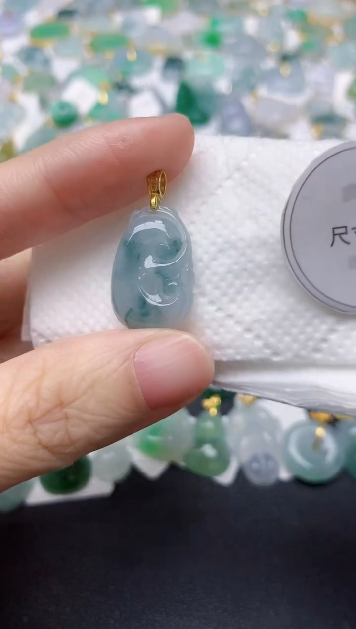 颈饰未镶嵌翡翠天然缅甸A货翡翠