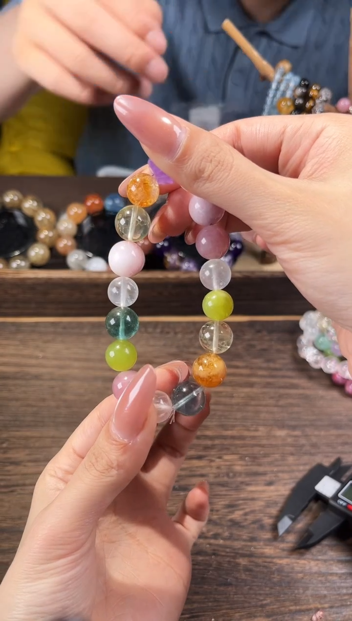手链未镶嵌水晶水晶多宝紫水晶双尖