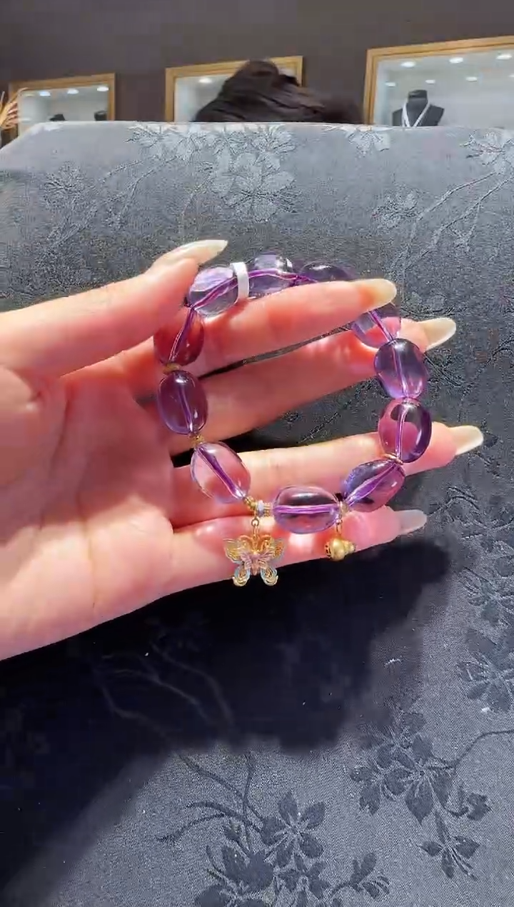 【闪购商品】水晶手串未镶嵌紫水晶手串设计款