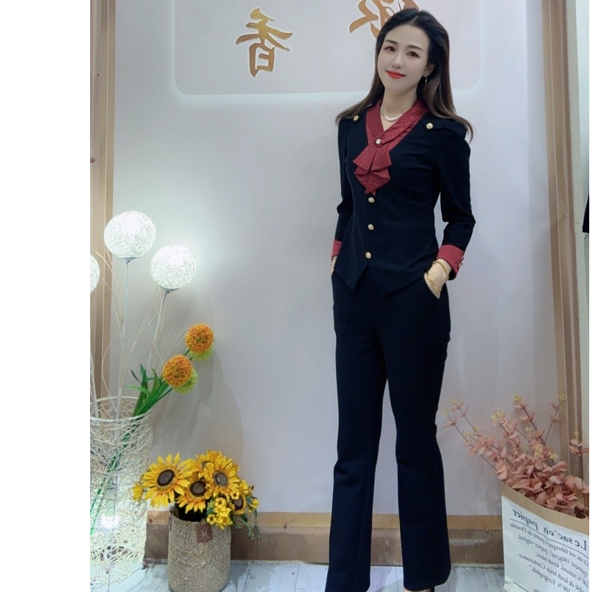 《依香精选》高端定制春季时尚轻奢气质显瘦套装