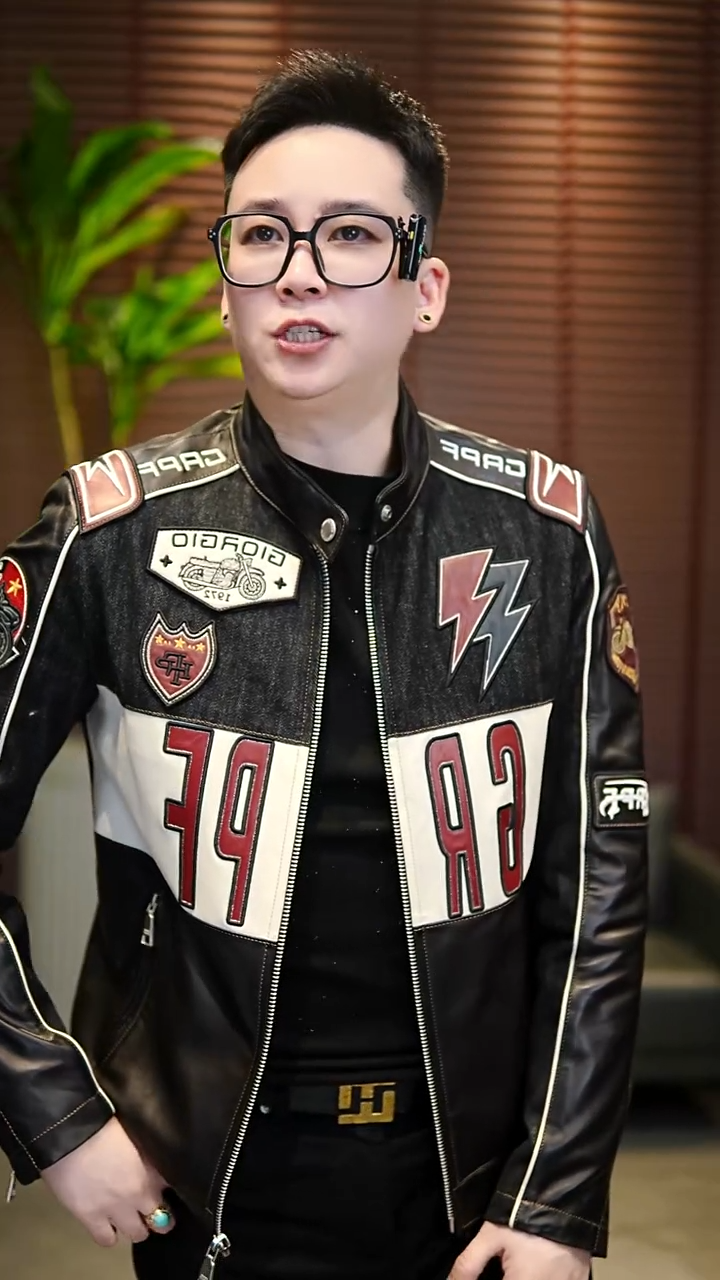 54码（155-170斤） 羊皮拼接夹克