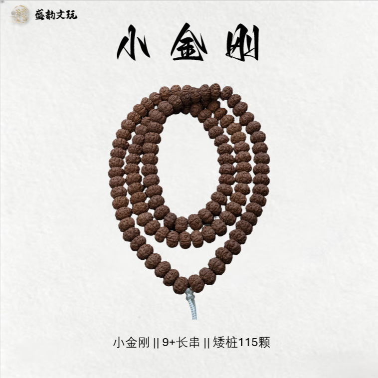 小金刚菩提【矮桩】9+长串 规整饱满皮质好油性足男女通用文玩手串