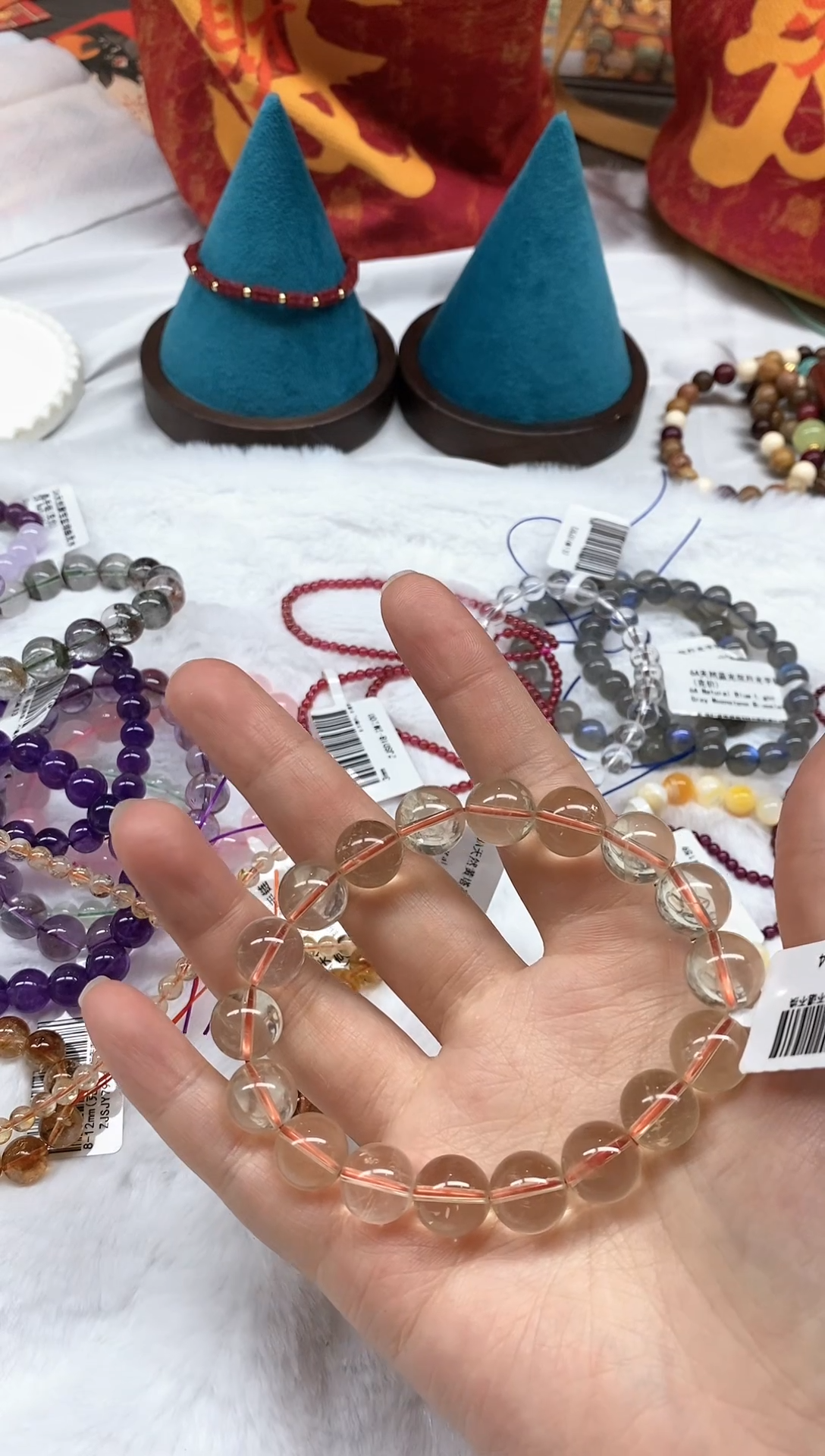 【闪购商品】水晶手链未镶嵌黄水晶11mm