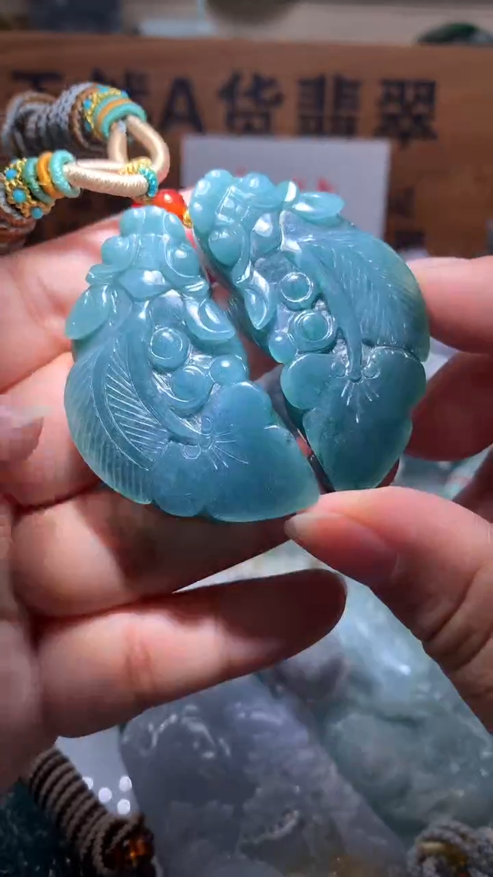 【闪购商品】翡翠颈饰未镶嵌保真天然A货翡翠