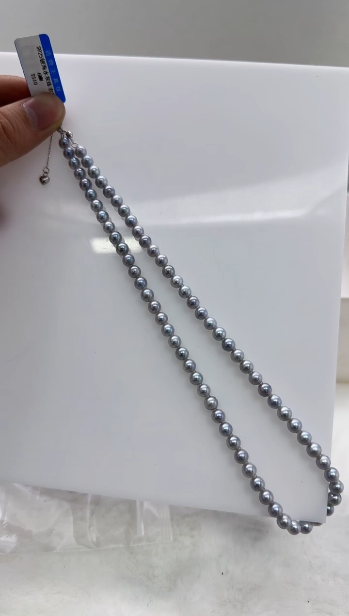【闪购商品】海水珍珠DA银S925镶嵌t510 灰珠串5