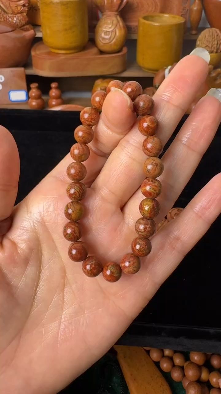 泗水砭石坊双节专场/砭石流水纹手串