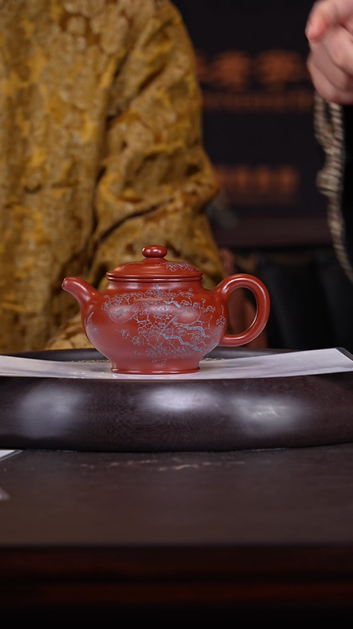 【闪购商品】紫砂茶壶夏保洪3-29 朱泥大红袍掇只320c