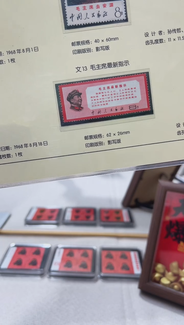  文13 指示套票 封装评级 邮票