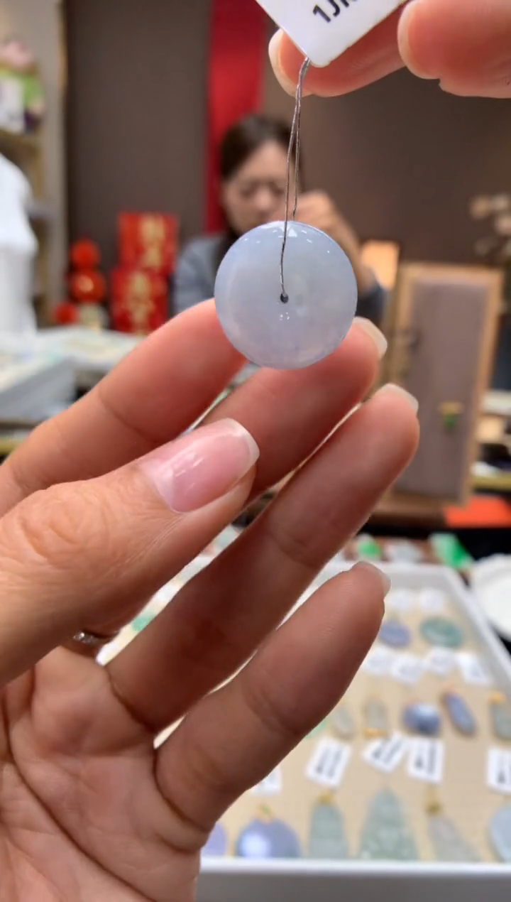 【闪购商品】翡翠颈饰未镶嵌平安扣