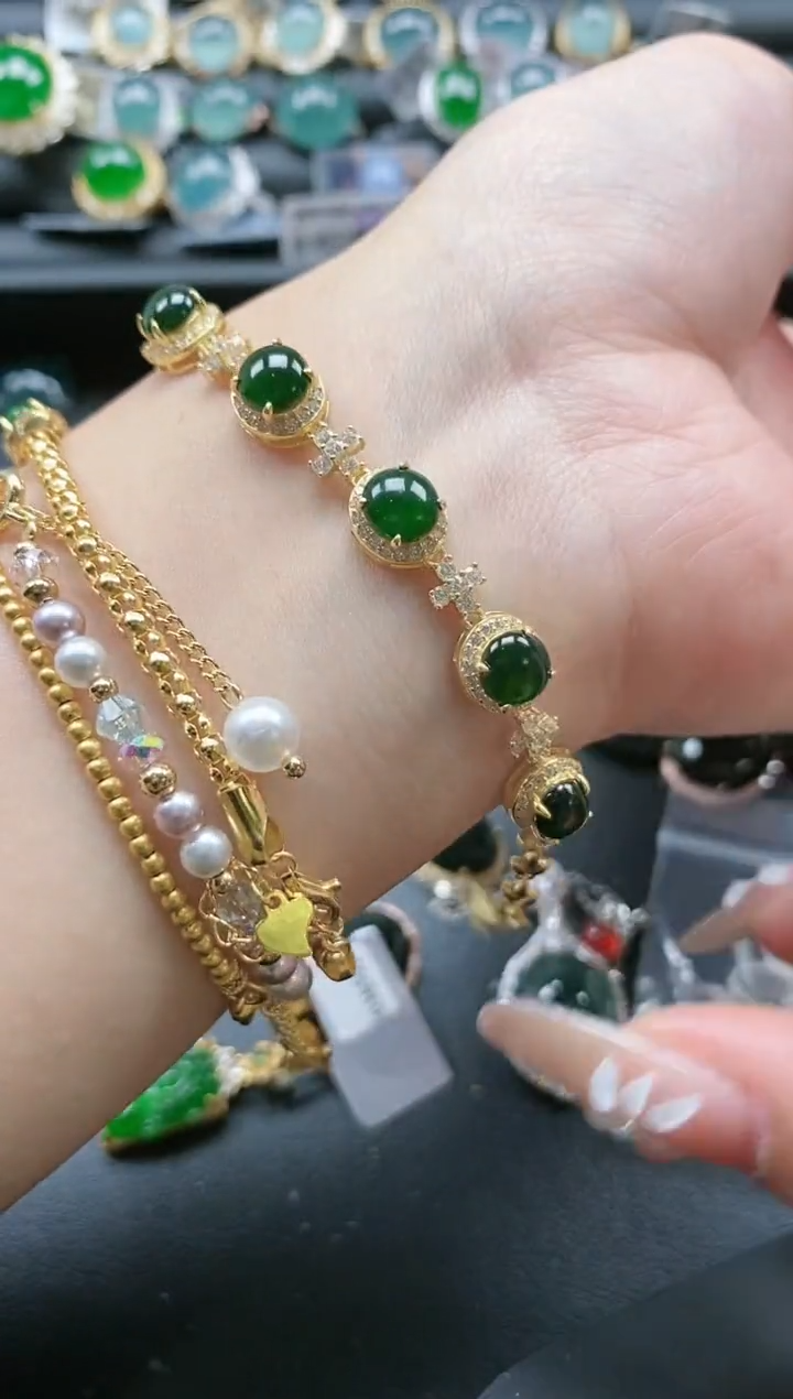 【闪购商品】翡翠戒指银S925镶嵌51511