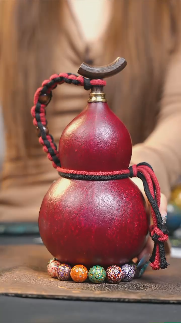 【闪购商品】WA171大漆酒葫芦不包手串及旋转底座