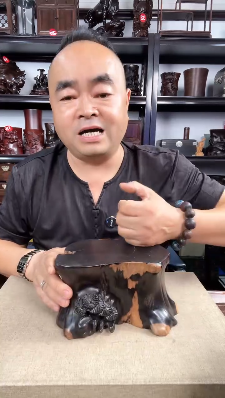 木114瑕疵老李红木工艺品