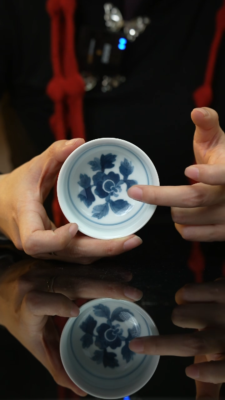 【闪购商品】微瑕霁红卢氏杯景德镇上庄陶瓷
