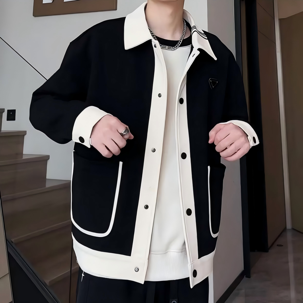 【74号】春季新款 韩式简约翻领夹克外套JK72