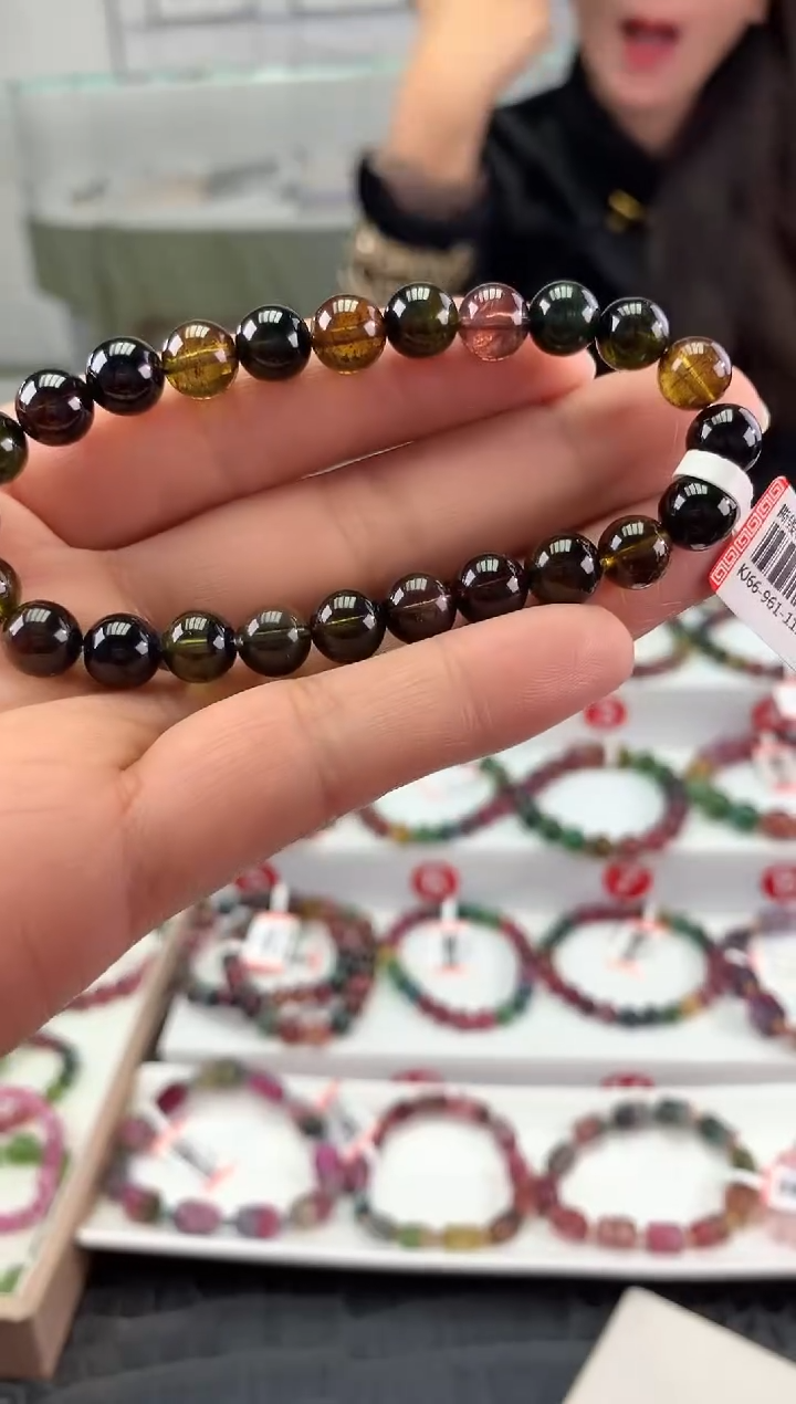 未镶嵌手串碧玺多样性发一条