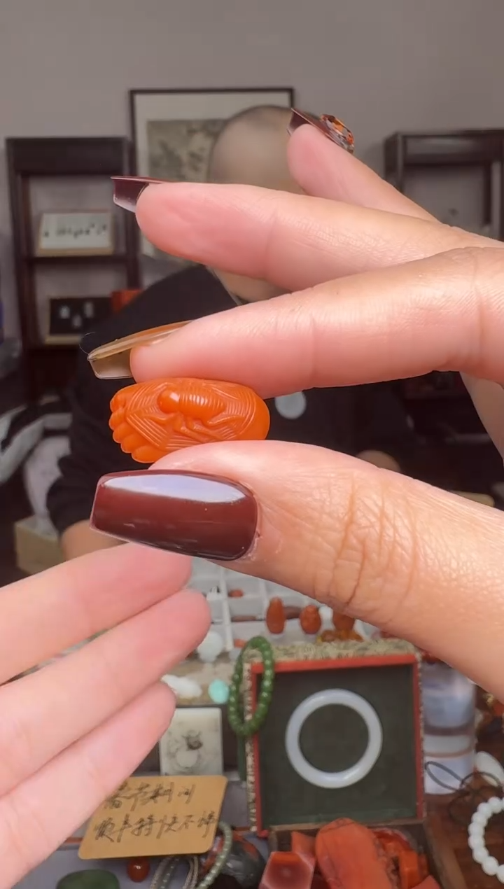 【闪购商品】南红玛瑙挂件未镶嵌8049