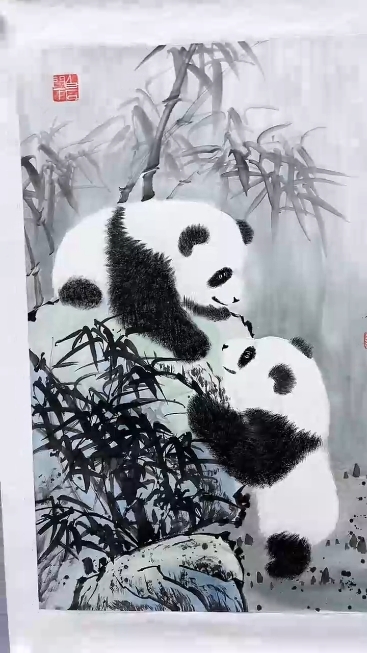 【闪购商品】绘画柳晓叶绘画2.7平尺熊猫