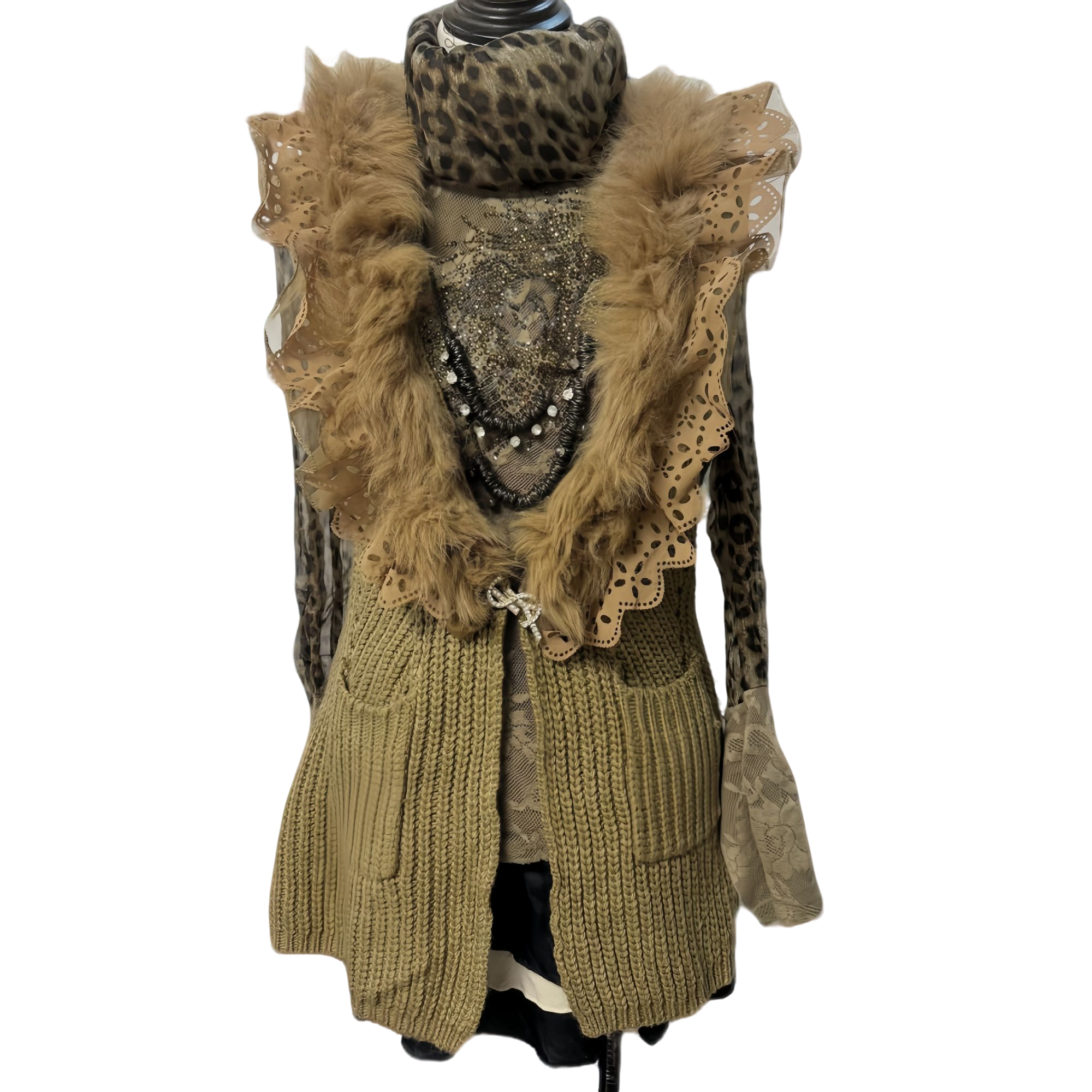 复古毛领  毛领外套 复古收腰Vintage《直播专用链接请勿乱拍》