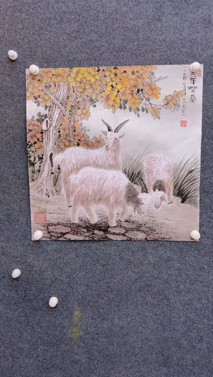 【闪购商品】国画2.4展馆-郑志宗斗方-动物15