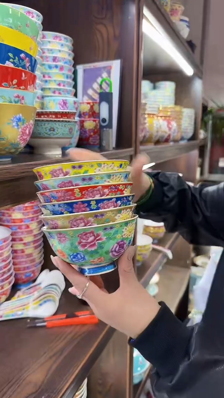 【闪购商品】瓷片4.5英寸饭碗10个景德镇餐具