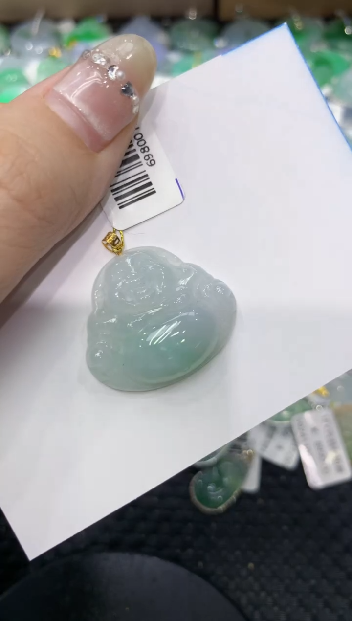 【闪购商品】翡翠颈饰18K金镶嵌222222222