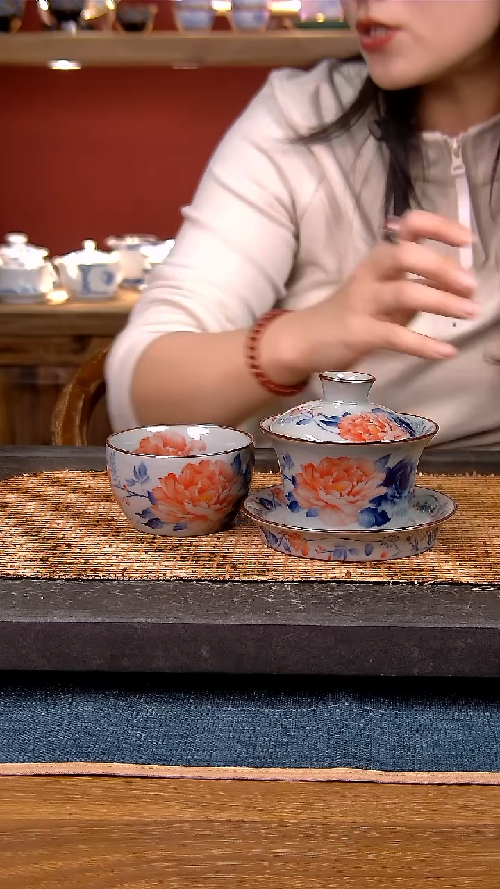 简装家用款2件套 老陶泥开片纹陶瓷茶具