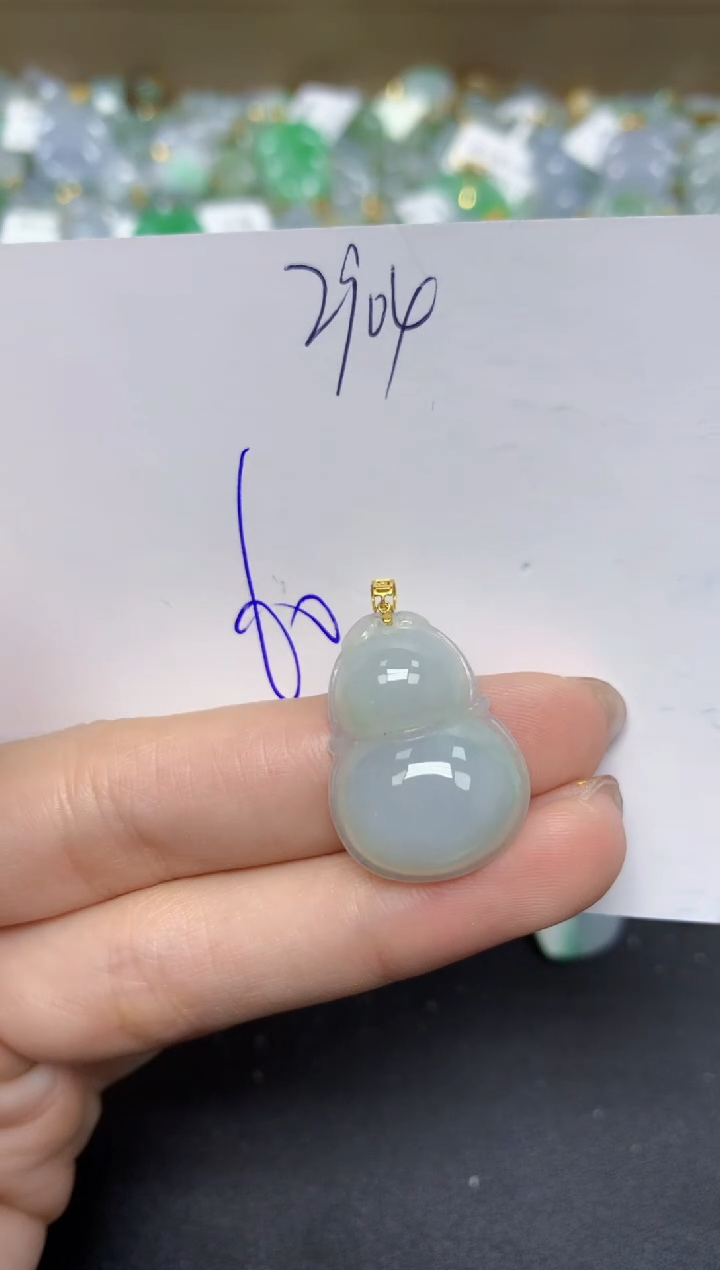 【闪购商品】翡翠颈饰18K金镶嵌 天然翡翠A货