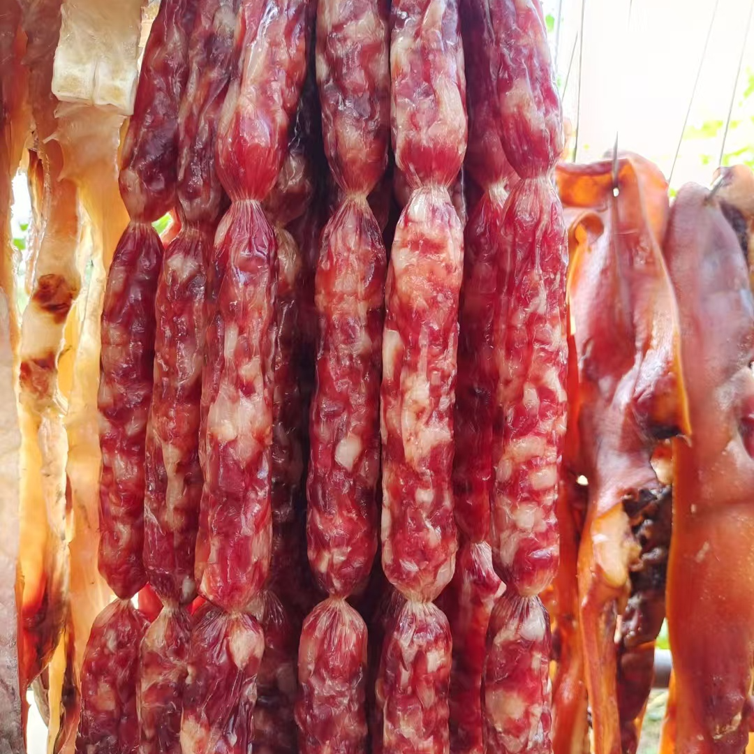 广式风味土猪肉原味腊肠自然风干