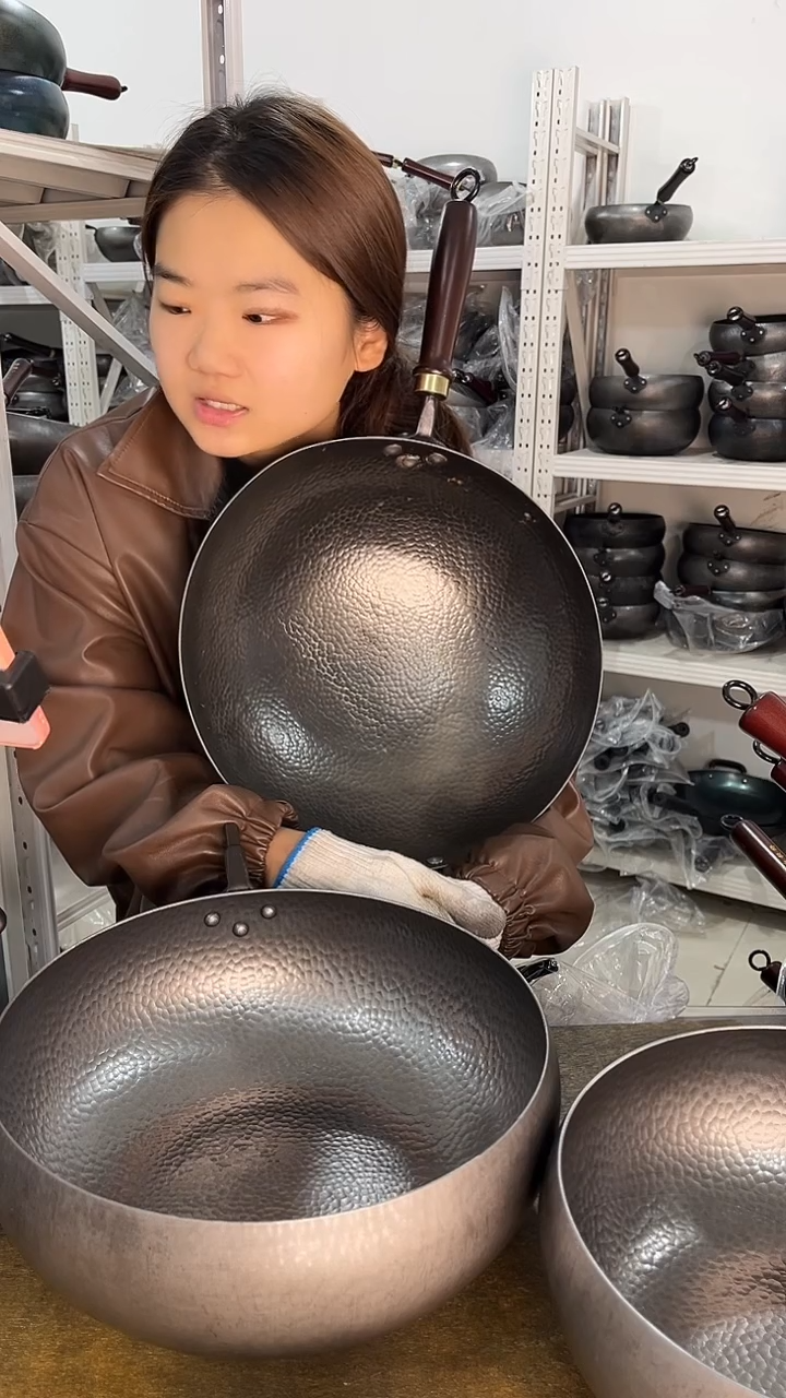 熟铁ℳ****⁰32鱼鳞炒锅