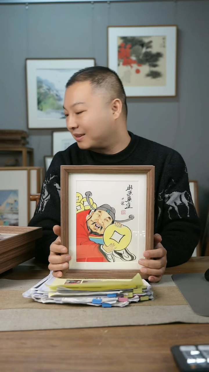 【闪购商品】书法协会会员老师带框作品-手书/绘同款作品