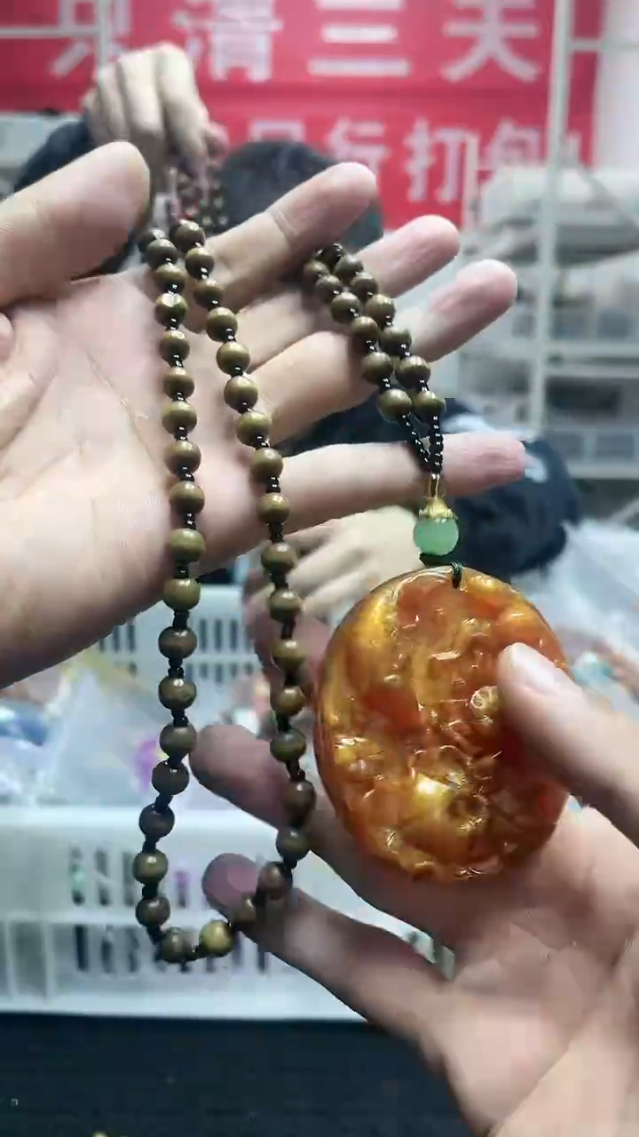 【闪购商品】硅化珊瑚颈饰未镶嵌精美毛衣链64