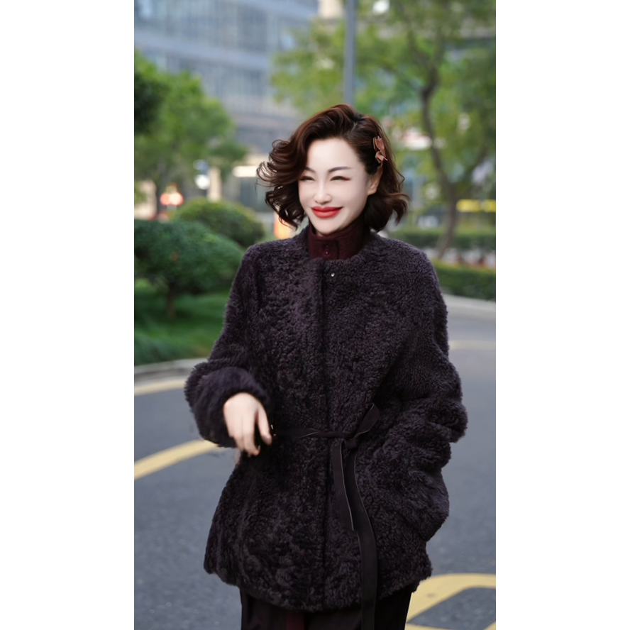 【渣渣专属】拉贡皮毛一体外套51P-3630B款秋冬时尚气质