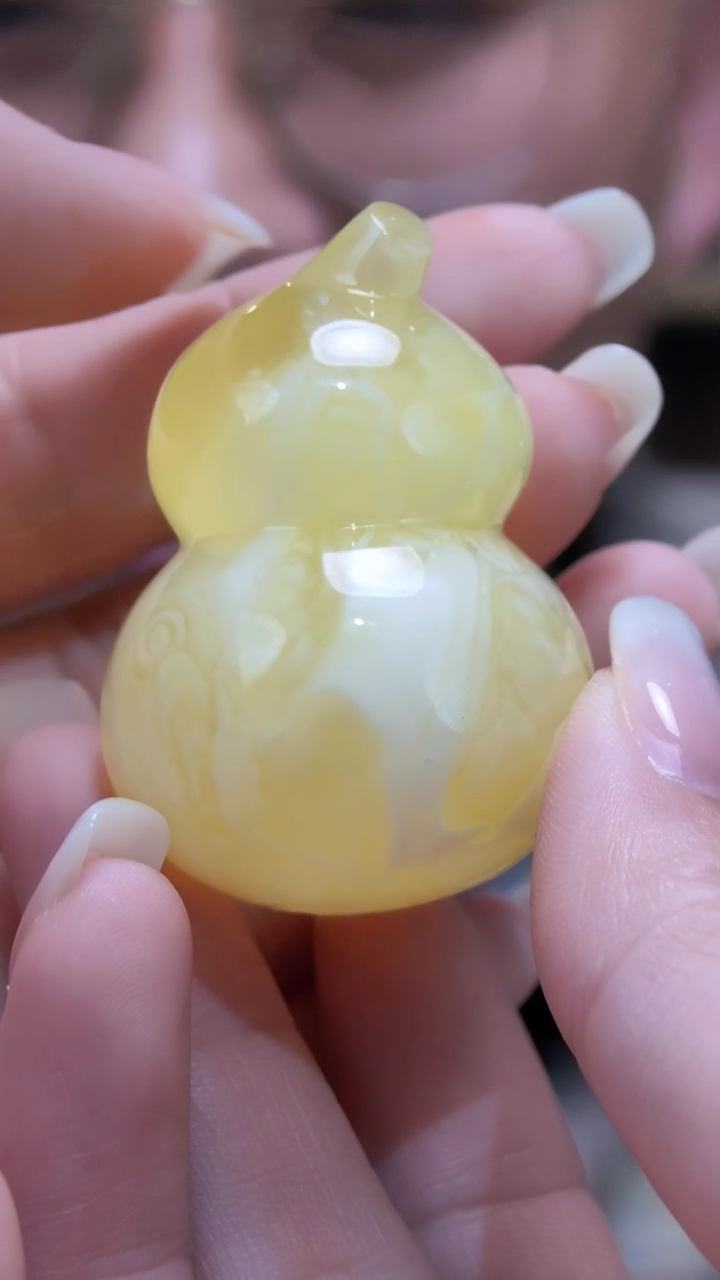 裸石蜜蜡未镶嵌蜜蜡葫芦YN