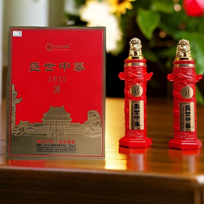 中企投集团盛世中华1935坤沙酱香白酒750毫升两瓶大容量53%Vol750