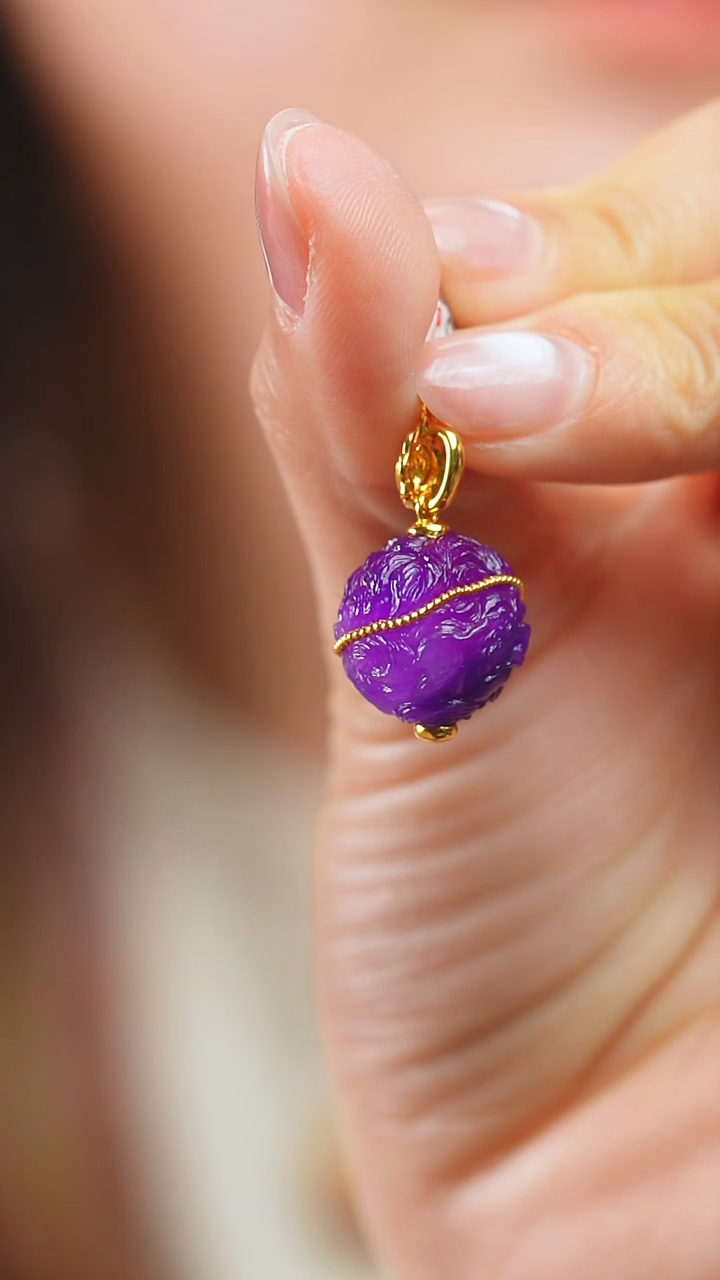 苏纪石（舒俱来）18K金镶嵌吊坠(不含链)6