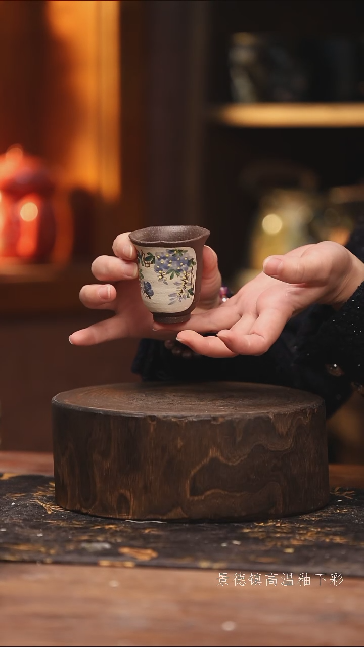 玻璃景德镇高温釉下手绘陶瓷
