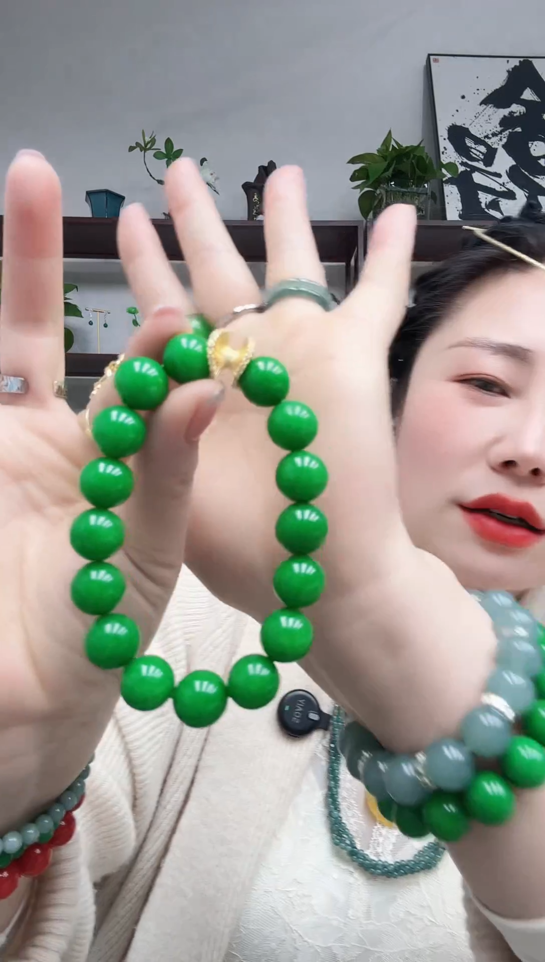 未镶嵌手串石英质玉699编号手串