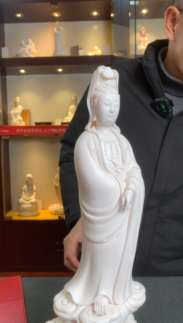 【闪购商品】摆件祥云观音  德化白瓷  