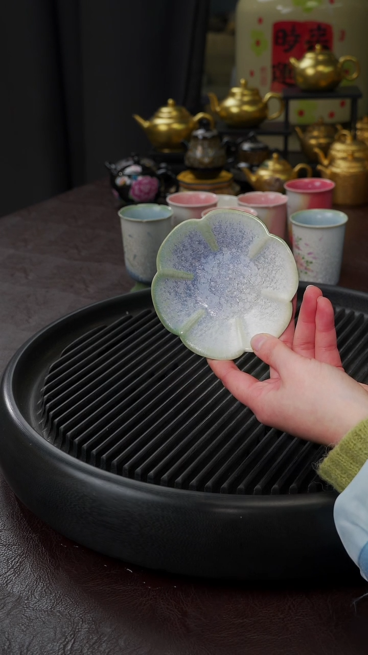 【闪购商品】杯【宜景窑柴烧手绘】杯碟60