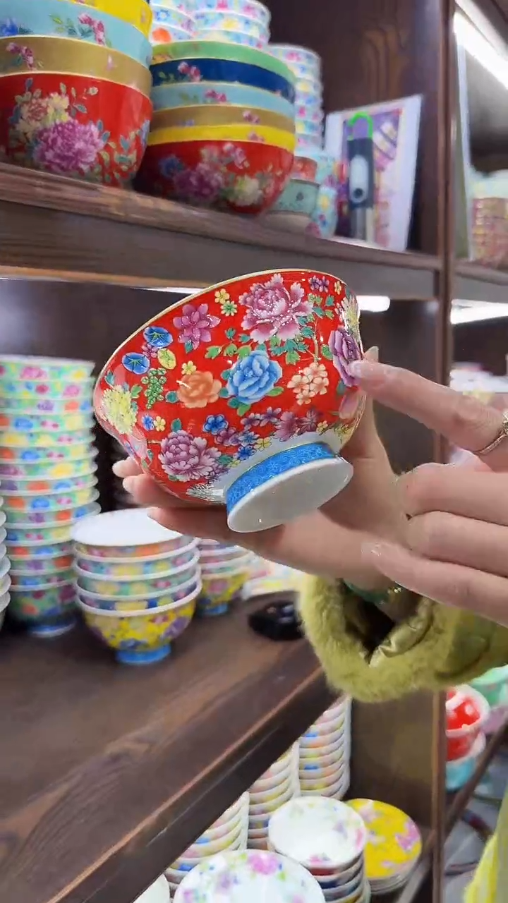 【闪购商品】瓷片5英寸饭碗6个景德镇餐具