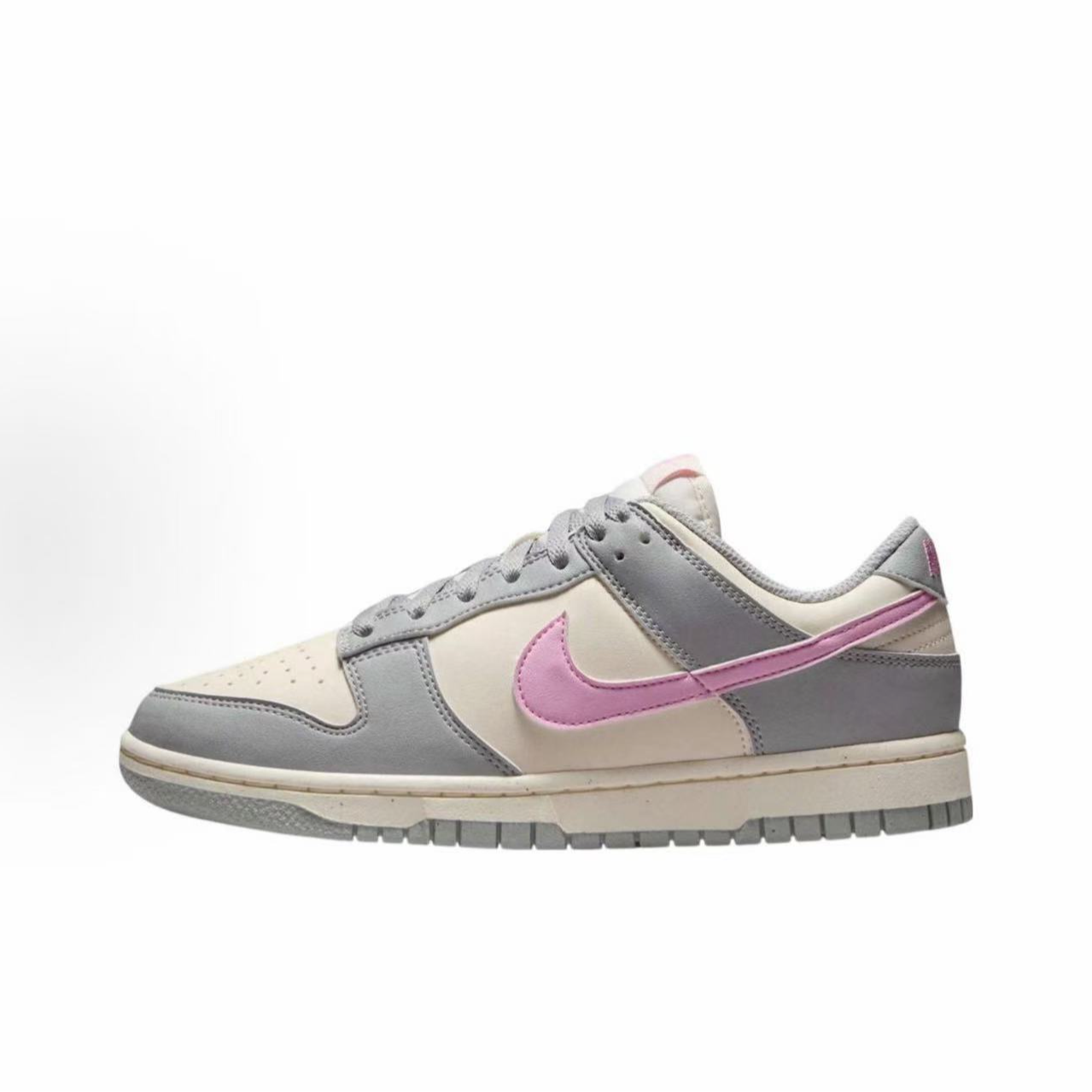 NIKE/耐克 DUNK LOW舒适时尚 防滑低帮女款灰粉色板鞋DD1873-002