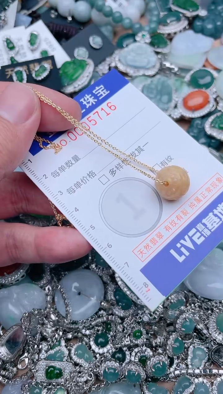 翡翠未镶嵌颈饰5716......1