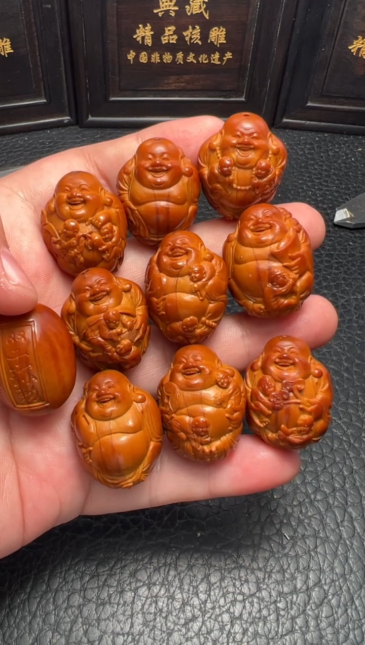 手串/手链橄榄核回血高振华本工双童子弥勒