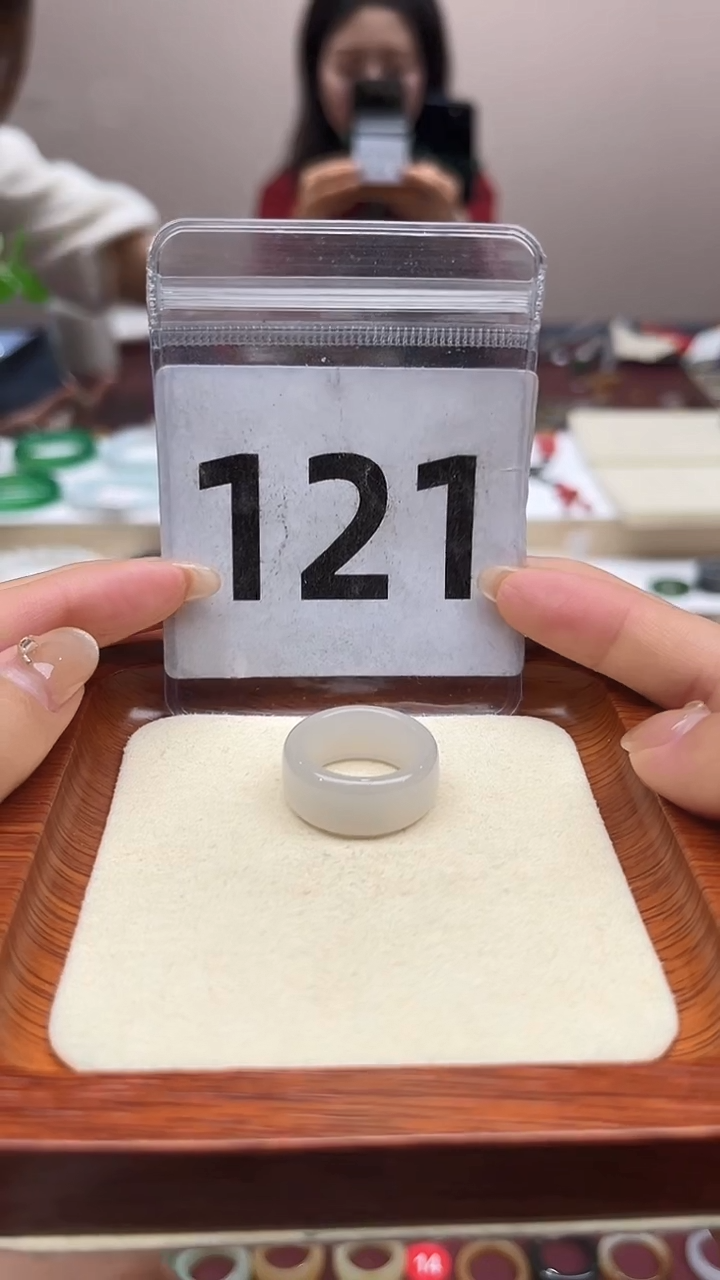 【闪购商品】和田玉戒指未镶嵌港码12号，内径16.2mm
