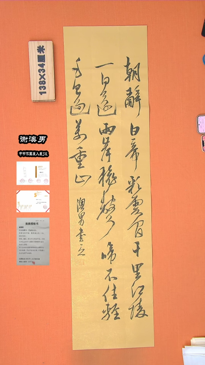 【闪购商品】书法17谢老师书法作品